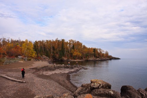 Playing on Lake Superior